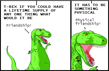 T-Rex talks to God